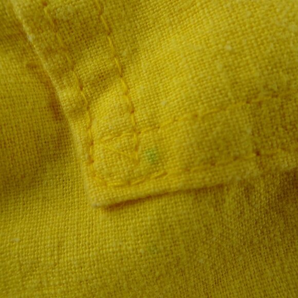 Mushroom Yellow Overall Dress with Pockets Size 15/16 - Picture 7 of 10